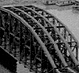 Thumbnail: Scanned photo of Pennsylvania Railroad Bridge, 1950s 
(detail).