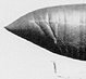 Thumbnail: Scanned photo of dirigible over Schenley Park (detail).