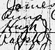 Thumbnail: Scanned photo of portion of 1910 Census (detail).