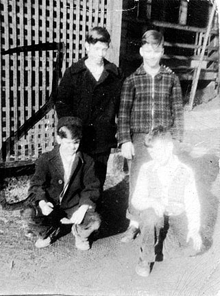 Scanned portrait of Butch Fitzilliams, family and friends.