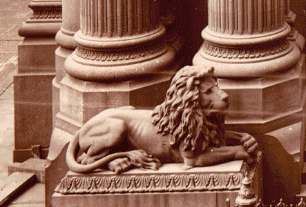 Photo_of_left_lion_in_front_of_Dollar_Savings_Bank_(closeup).