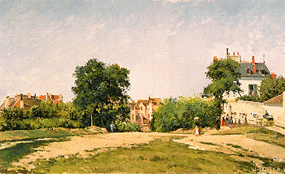 The_Crossroads,_Pontoise_by_Camille_Pissarro.