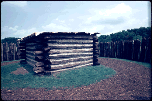 Scanned slide of Mr. Smith's Fort.