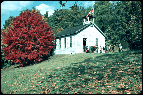 Scanned slide of Meadowcroft.