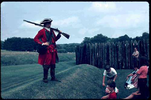 Scanned slide of Fort Necessity.