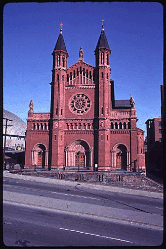 Scanned slide of Roman Catholic Church of the Epiphany.