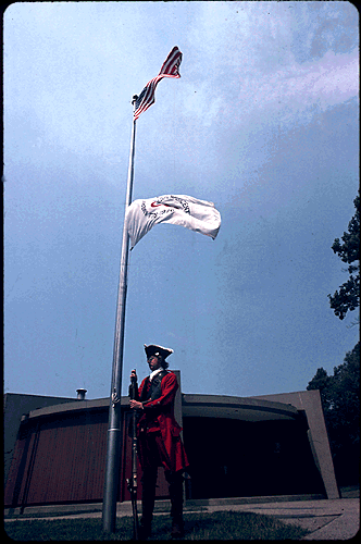 Scanned slide of Fort Necessity.