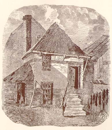 Scanned
illustration of the Block House.