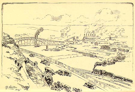 Scanned drawing of Boulevard of the Allies.