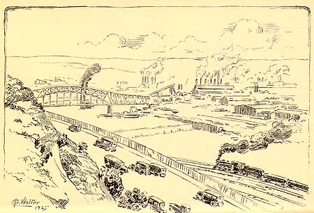 Scanned drawing
of Boulevard of the Allies.