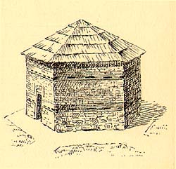 Scanned drawing
of the Block House.