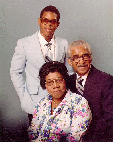 Scanned photo of the Johnson Family.