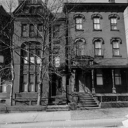 Scanned photo of Ridge Avenue, 1952.