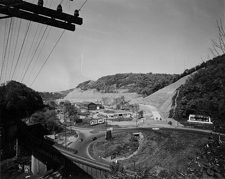 Construction on Saw Mill Run Boulevard, 1950.