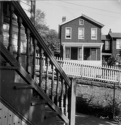 Scanned photo housing in the West End, 1950.