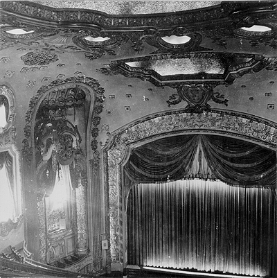 Scanned photo of Penn Theater, view toward stage, 1962.