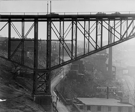 Scanned photo of part of Bloomfield Bridge, 1951.